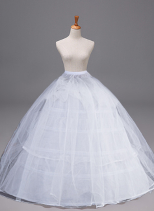 Ballkleid Gleiten Bodenlang 7 Ebenen Unterröcke 