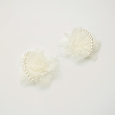 2 kpl keinotekoinen hääkukat tylli ranne kukkakimppu 