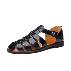 Herren Lässige Schuhe Fischersandalen Lässige Kleidung Täglich Microfaser-Leder Schuhe 