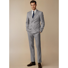 Slim Fit Wrinkle Resistant Stretch Men's Wedding Suits 2 Piece (314429735)