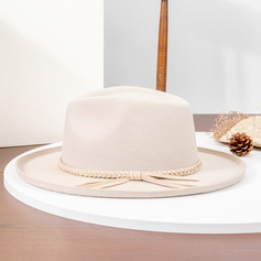 Flip Brim Winter Band Wool Wedding Fedora Hats 