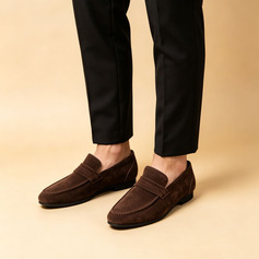 Herren Abendschuhe Slipper Penny Loafter Täglich Business Veloursleder Kunstleder Schuhe 