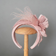 Damen Perlen Blumen Sinamay Kentucky Derby Damentag Faszinatoren mit Stirnband 