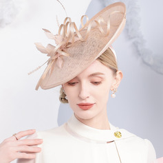Women's Faux Feather Sinamay Kentucky Derby Fascinators With Headband