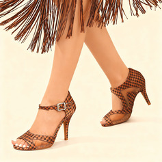 Chaussures de danse latine femmes talon haut satin intérieur chaussures de danse 