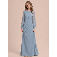 Robe fourreau en mousseline