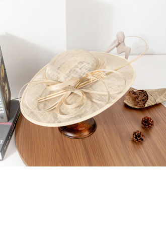 Dla kobiet Odłączany Faux Feather Sinamay Kentucky Derby Hatinators Z Opaska na głowę