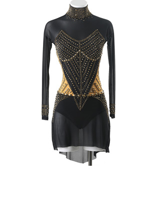 Women's Figure Skating Dresses Rhinestone Competition Dress