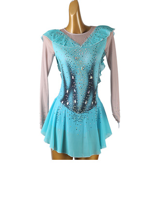 Women's Figure Skating Dresses Rhinestone Competition Dress