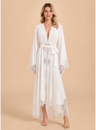Matte Satin Lace Robe