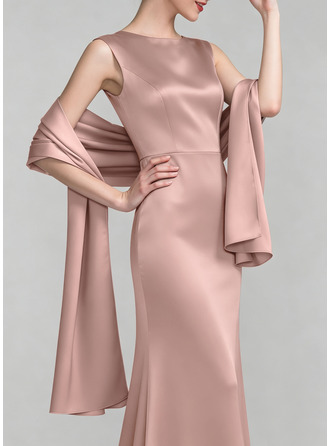 Matte Satin Cocktail Matching Color Shawl