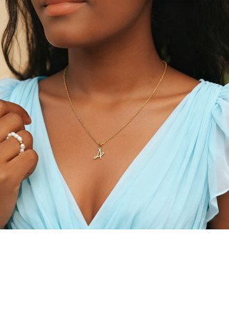 Buchstaben Initiale hängende Halsketten Personifizierte Schmucksachen 