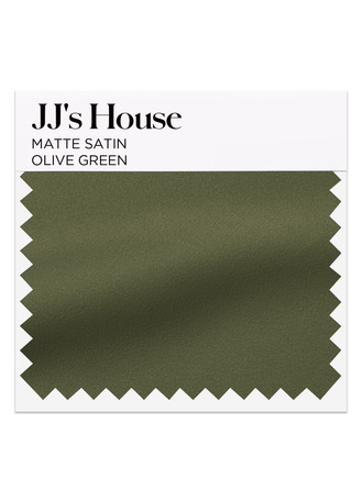 Olive Green Matte Satin Swatch