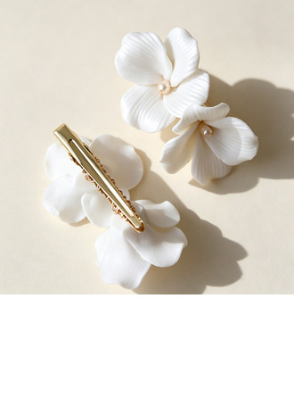Coiffe de mariage pearl fleurs ensemble de pinces à cheveux (lot de 2)