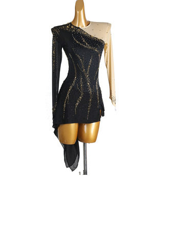 Women's Figure Skating Dresses Rhinestone Competition Dress