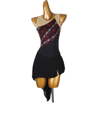 Women's Figure Skating Dresses Rhinestone Competition Dress