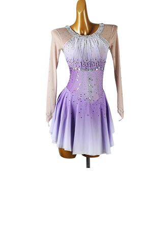 Women's Figure Skating Dresses Rhinestone Competition Dress