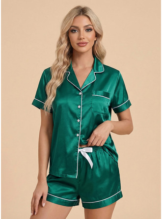 Polyester Pyjamas Sæt