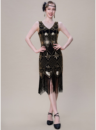 Petal hem 1920s Flapper Dresses