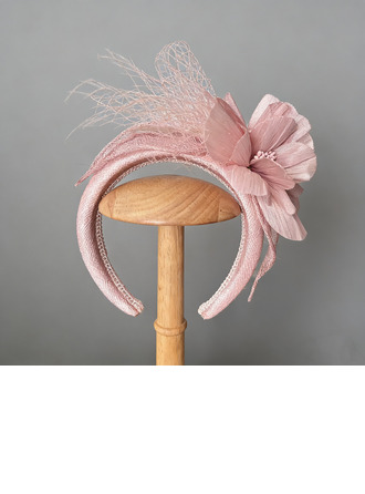 Mujer cuentas flores sinamay el derby de kentucky día de las damas fascinadores con diadema 