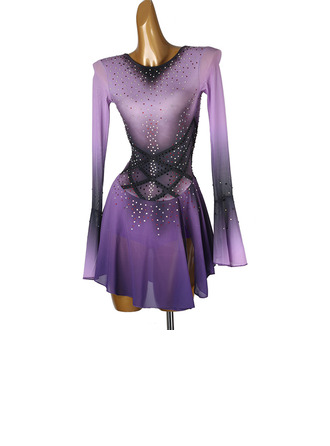 Women's Figure Skating Dresses Rhinestone Competition Dress