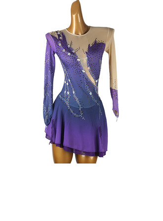 Women's Figure Skating Dresses Rhinestone Competition Dress