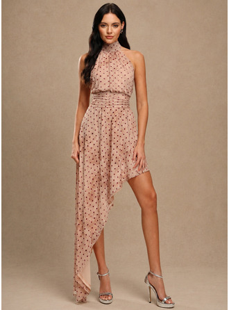 Frente única sem mangas estampa floral vestido