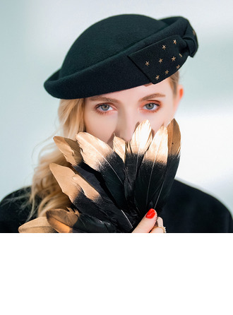 Béret chapeau femmes ancien hiver rivet étoile coton mariage cocktail 