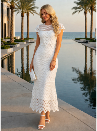 Renda midi vestido