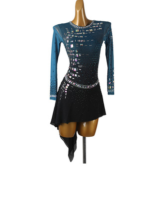 Women's Figure Skating Dresses Rhinestone Competition Dress