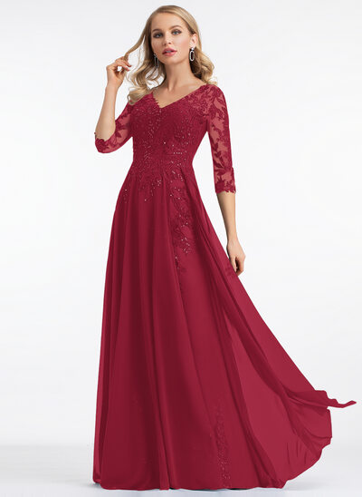 Kjole A-line kjole i Blonder med paljetter