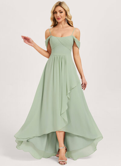 Trapèze fronces mousseline robe