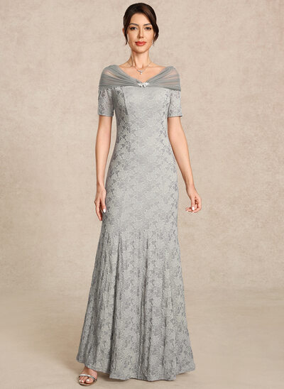Trumpet/Mermaid V-Neck Ruched Lace Dress