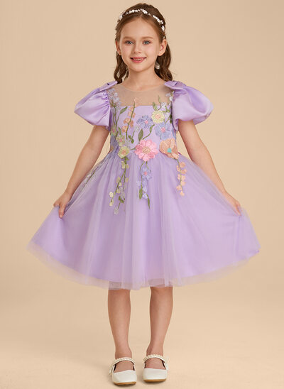 Ball-Gown/Princess Bow Tulle Dress