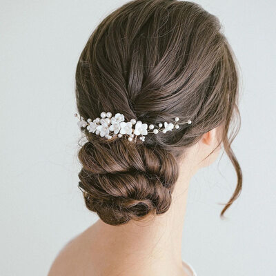 Parel bloemen kammen haaraccessoires hoofddeksels