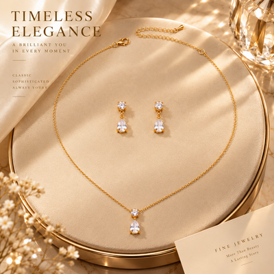 1set/3pcs Jewelry Set Alloy