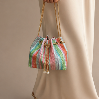 Casual Polyester Evening Bags in Pink