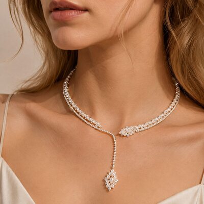 Utsøkt Rhinestone Halsbånd og choker-halskjede Formell og kvelds Smykker For kvinner