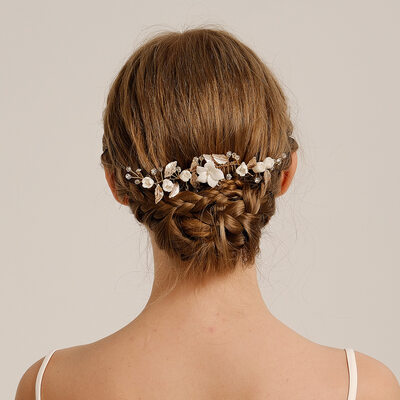Pearl Rhinestone Floral Hair Combs Hair Accessories Wedding Headpieces 