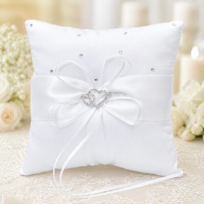1 PC Ring Pillow Bride Gifts Elegant Polyester