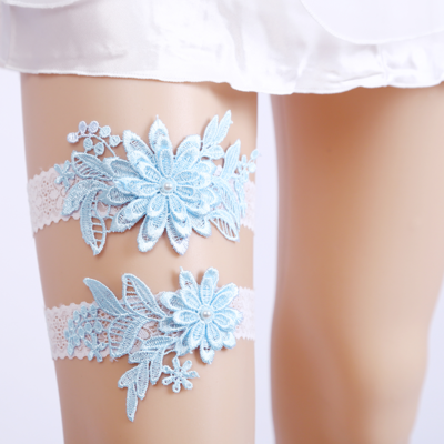 Set di 2 giarrettiere da sposa per la sposa, cintura per giarrettiera in pizzo sexy