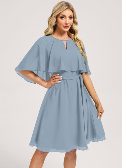 A-line Chiffon Dress