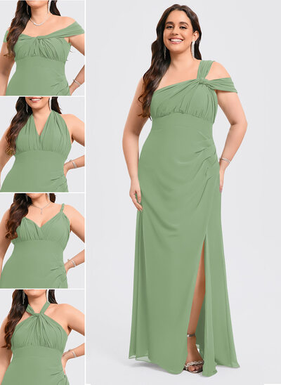 Trumpet/Mermaid Off the Shoulder Ruffle Chiffon Dress