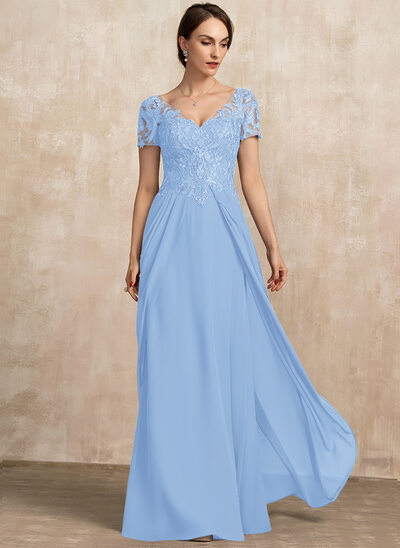 A-line V-Neck Lace Dress