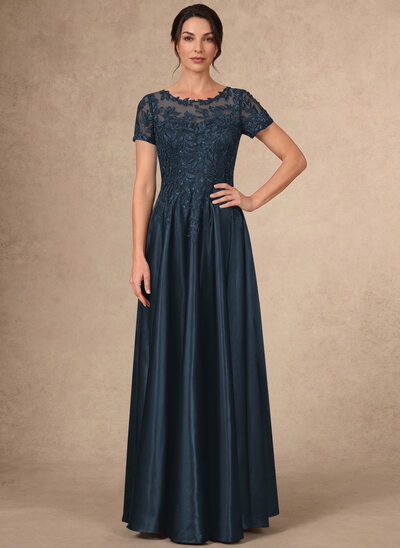 A-line Sequins Lace Dress