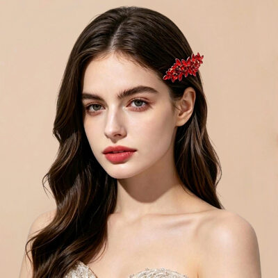 Tocado de boda rhinestone pinza de cabello