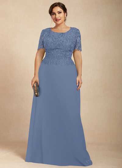 A-line Sequins Lace Dress