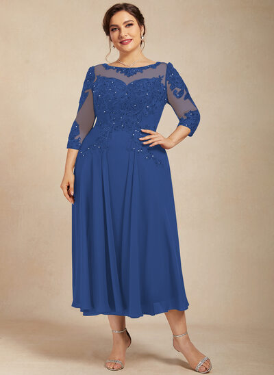 A-line Sequins Lace Dress