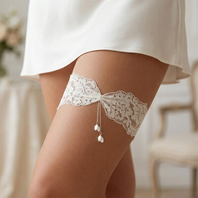 1 PC Strømpebånd Bride Gaver Fascinerende Blonder
