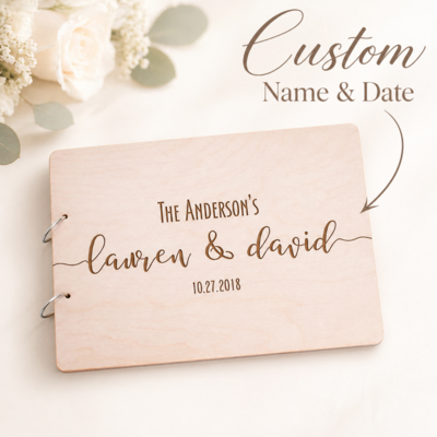 1 PC Personlig Gjestebok Bride Gaver Papir